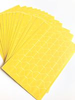 VEEPPO Pack of 15 Sheets Photo Corner Amounting Sticker Self Adhesive Sticky Paper DIY Album Scrapbook (Yellow)