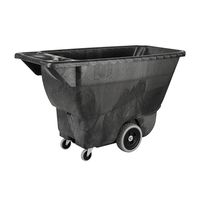 Rubbermaid Commercial Polyethylene Box Cart, 450 lbs Load Capacity, Black, (FG9T1300BLA)