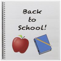 3dRose Back to School - Greeting Cards, 6 x 6 inches, set of 12 (gc_158457_2)