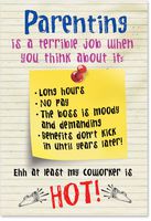 NobleWorks 0219 'Coworker is Hot' - Funny Mother's Day Greeting Card with 5 x 7 Envelope