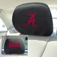 FANMATS NCAA University of Alabama Crimson Tide Polyester Head Rest Cover by Fanmats
