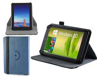 MiTAB Blue Bycast Leather Case Cover Sleeve Compatible with The New Kobo Arc 7" Inch Android E-Reader Tablet