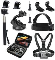 VVHOOY Sport Action Camera Accessories Kit with Carry Case Compatible with Gopro Hero 7 6 5/AKASO EK7000 Brave 4K V50/APEMAN Waterproof Action Camera
