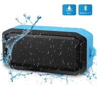 Shower Speaker Bluetooth Waterproof IPX7, Mbuynow Bluetooth 5.0 Speaker, Loud Clear Stereo Sound, Rich Bass, 6H Playtime, Built-in Mic and AUX/SD Input for Shower, Pool, Outdoor, Travel (Blue)