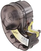 Brady 111026 Idxpert 0.75" Width x 0.375" Height, B-427 Self-Laminating Vinyl, Black on White/Translucent Label