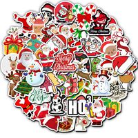 Christmas Theme Stickers Laptop Stickers Cute Cartoon Computer Vinyl Sticker Waterproof Bike Skateboard Luggage Decal Graffiti Patches Decal 50 PCS (Christmas Theme)