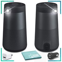 Bose SoundLink Revolve Bluetooth Speaker (Triple Black) Two Pack Surround Sound Bundle