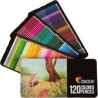 120 Colored Pencils Set, Numbered, with Metal Box - 120 Coloring Pencils for Adult Coloring Books - Colored Pencils for Adults and for Kids, Gift for Artists