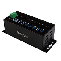 StarTech.com 7-Port Industrial USB 3.0 Hub with ESD & 350W Surge Protection (ST7300USBME)