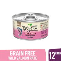 Purina Beyond Grain Free, Natural Pate Wet Cat Food, Grain Free Wild Salmon Recipe - (12) 3 oz. Cans