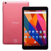 Nuvision 10.1-inch IPS Touchscreen Tablet PC Android 6.0,1.3GHz Cortex-A7 quad-core processor,16GB with Wifi Bluetooth and Camera,includes Sleeve (Pale Pink Metallic)
