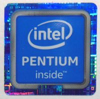 Original Intel PENTIUM Inside Sticker 18mm x 18mm [892]
