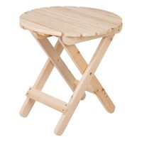 Shine Company 4108N Adirondack Round Folding Table, Natural