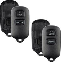 Discount Keyless Replacement Shell Case and Button Pad Compatible with HYQ12BBX, HYQ12BAN (2 Pack)