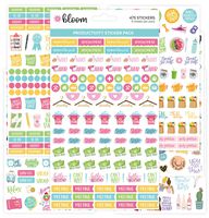 bloom daily planners Productivity Planner Stickers - Variety Sticker Pack - Six Sticker Sheets Per Pack!