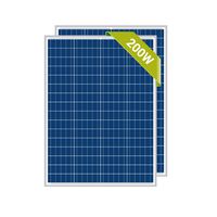 Newpowa 2 Piece 100W Polycrystalline Photovoltaic PV Solar Panel Module, 12V Battery Charging
