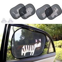 Biubee 4 Packs Car Window Sun Shade for Baby -19.7" x 15" with 2 Extra Suction Cups Safety Car Window Blinds and Sheild, Protect Baby & Infants from Sun, Glare and UV Rays