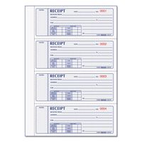Rediform Prestige Money Receipt Books, Triplicate Carbonless, Hardcover, 200 Sets per Book (8L818)
