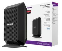 NETGEAR CM700 (32x8) DOCSIS 3.0 Gigabit Cable Modem. Max download speeds of 1.4Gbps. Certified for XFINITY by Comcast, Time Warner Cable, Charter & more (CM700)