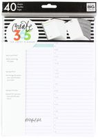 me & my BIG ideas Daily Planning Sheets - The Happy Planner Scrapbooking Supplies - 40 Pre-Punched Daily Pages - Daily Planning Fill Paper - Hourly Breakdown Slots - Make Lists - Classic Size