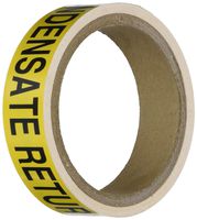 Brady 20418 Pipe Marker, Condensate Return, 1" Height