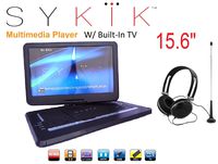 15.6'' Inch TV /portable DVD All Multi Region all zones HD Swivel Portable DVD Player SYDVD9113TV