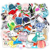Winter VSCO Stickers for Water Bottles, | Big 50-Pack | Waterproof,Aesthetic,Trendy Stickers for Girls,Kids,Perfect for Laptop,Hydro Flask,Phone,Car,Travel,Durable 100% Vinyl (Winter vsco Stickers)