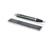 Parker IM Ballpoint Pen, Premium Pale Green and Chrome with Medium Point Black Ink Refill (1975570)