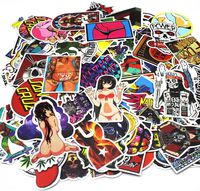 Nuoxinus Laptop Stickers 50pcs Waterproof Graffiti Vinyl Stickers, Cool Car Stickers Motorcycle Bicycle Luggage Decal Graffiti Patches Skateboard Stickers - Not Repeat Random Sticker Pack