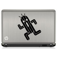 Final Fantasy Cactuar Anime Vinyl Decal Sticker for car wall laptop (11" inches, Black)