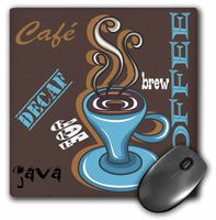 3dRose LLC 8 x 8 x 0.25 Inches Mouse Pad, Coffee Combo (mp_48506_1)