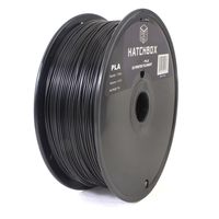 HATCHBOX PLA 3D Printer Filament, Dimensional Accuracy +/- 0.03 mm, 1 kg Spool, 1.75 mm, Black
