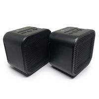 Bluetooth Speaker Set: True Wireless Twin Portable TWS Mini Stereo Pair Speakers Mic Outdoor Dual Big Bass Microphone FM SD TF Card for iPhone Android Samsung Galaxy Nexus Laptops MAC PC Tablets Echo