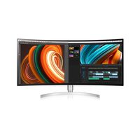 LG 34WK95C-W 34 Inch Curved UltraWide QHD Nano IPS Monitor with VESA DisplayHDR 400, Silver