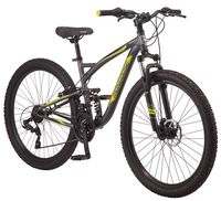 Mongoose Status Mountain Bike for Men and Women, Status 2.4, 27.5-Inch Wheels, Dark Silver