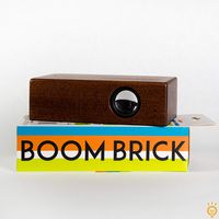 On Trend Goods Boom Brick Brown Portable Cell Phone Induction Speaker Play Music Anytime Anywhere