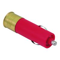 Advantus 12 Gauge PowerShell USB Power Charger, For Use with Smartphones, Tablets and More, Red/Gold (PWS51000-D)