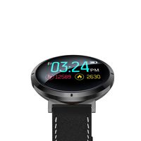 Waterproof Smartwatch + Heart Rate Blood Pressure Oxygen Level Touch Screen Monitor, Bluetooth Fitness Tracker for Fitness Sleep Quality, Best for Couple Women Men Female +Elegant Leather Belt (Black)