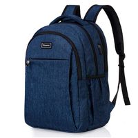 Laptop Computer Backpack Travel College School Backpack for Men Women Blue