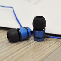 SoundMAGIC E50 Earphones Noise Isolating in-Ear Earbuds Wired Powerful Bass HiFi Stereo Sport Headphones (Blue)