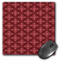 3dRose LLC 8 x 8 x 0.25 Inches Mouse Pad, Pretty Pink and Red Fuzzy Diamond Shapes Pattern (mp_168254_1)