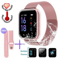 SZHAIYU Smart Watch Bracelet with Blood Pressure Heart Rate Monitor Pedometer Fitness Tracker Smartwatch for Android iOS (Rosegold)