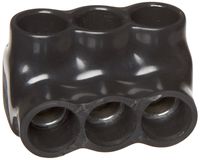 Morris Products 97543 Multi-Cable Connector, Insulated, Single Entry, Black, 3 Ports, 250 - 6 Wire Range, 5/16" Allen Hex 3 Ports, 250 - 6 Wire Range, 5/16" Allen Hex