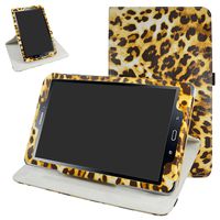 TAB A 10.1 2016 Rotating Case,Mama Mouth 360 Degree Rotary Stand with Cute Cover for 10.1" Samsung Galaxy TAB A 10.1 T580 T585 Android Tablet 2016,Leopard Brown