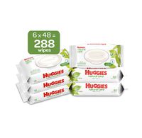HUGGIES Natural Care Baby Wipes, 6 Packs, 288 Total Wipes