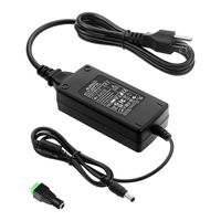 ALITOVE DC 12V 5A Power Supply Adapter Converter Transformer AC 100-240V input with 5.5x2.1mm DC Output Jack for 5050 3528 LED Strip Module Light
