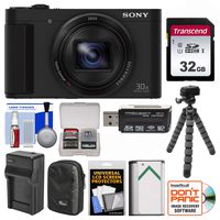 Sony Cyber-Shot DSC-HX80 Wi-Fi Digital Camera with 32GB Card + Case + Battery & Charger + Flex Tripod + Kit