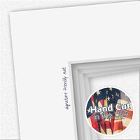 Mat Board Center, Pack of 20, 16x16 for 12x12 White Photo Picture Mats - Acid Free, 4-ply Thickness, White Core - for Pictures, Photos, Framing
