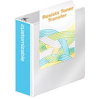 Wilson Jones 3 Inch 3 Ring Binder, Heavy Duty D-Ring View Binder, Extra Durable Hinge, White (W385-49WPP2)