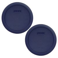 Pyrex 7201-PC Round 4 Cup Storage Lid for Glass Bowls (2, Blue)